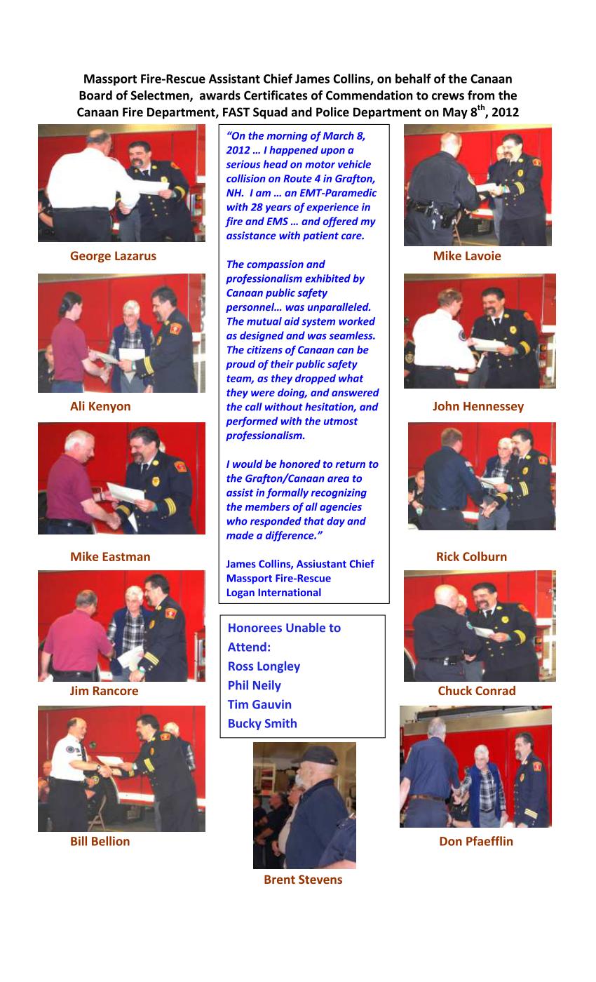photo collage of award ceremony