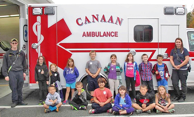 kids by ambulance