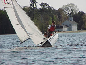 sail boat on Canaan Street Lake