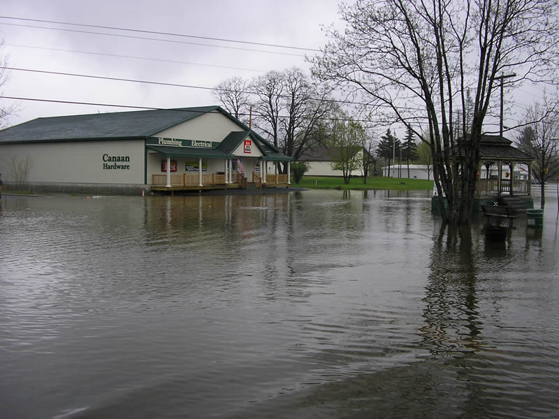 flooding over common