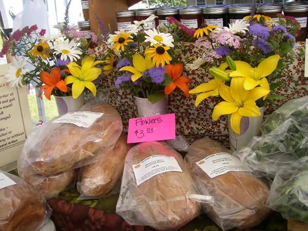 bread and flowers