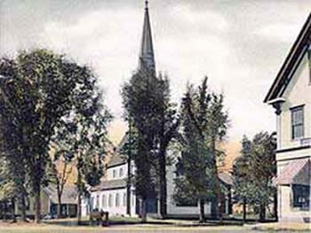 Canaan postcard of old church