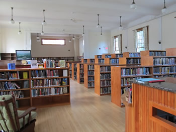 new library shelves