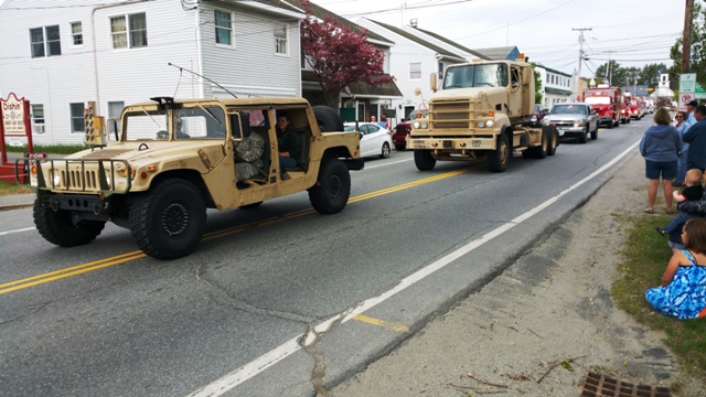 National Guard trucks