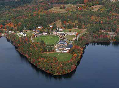 aerial view of Cardigan Mountain School