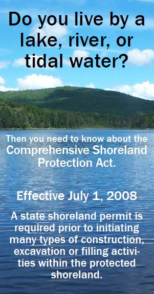shoreland protection act poster