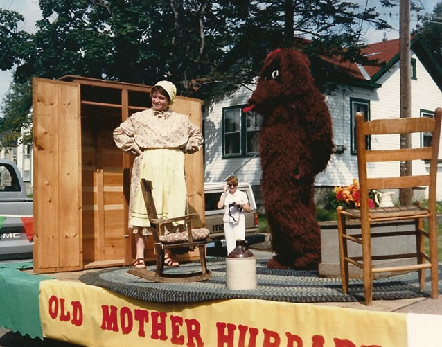 Bobbi Barney in Mother Hubbard costume