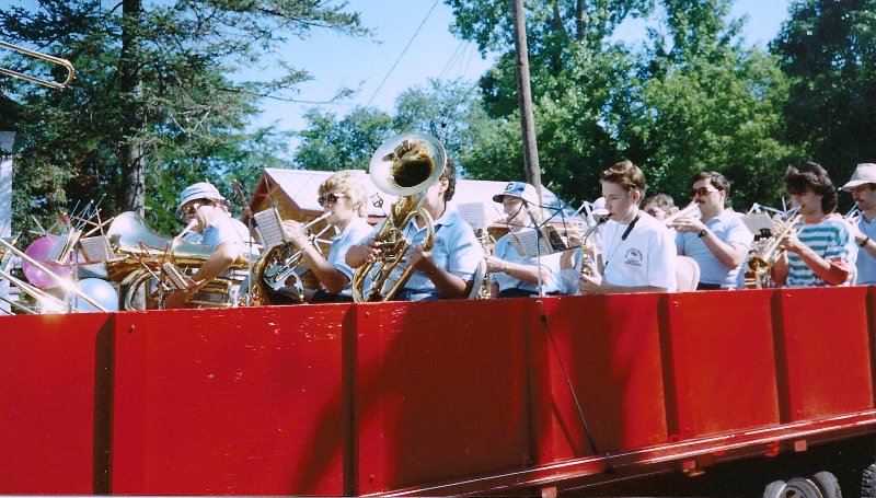 band on parade float