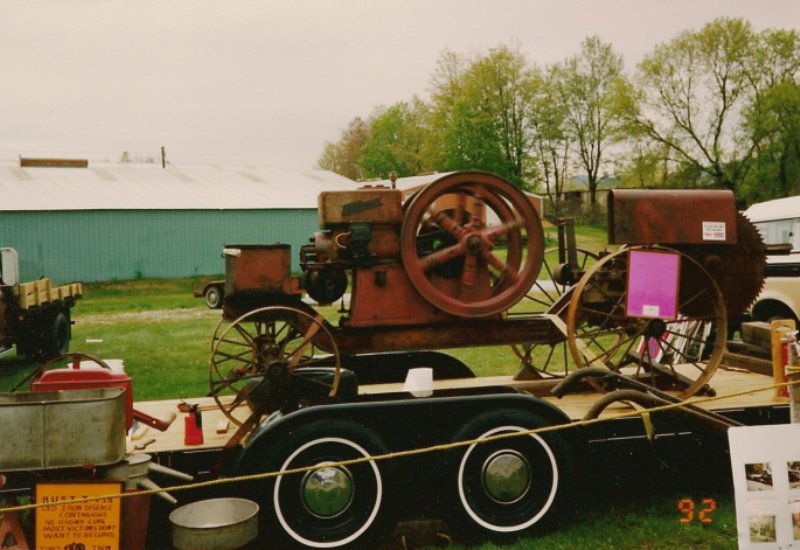 antique engine display