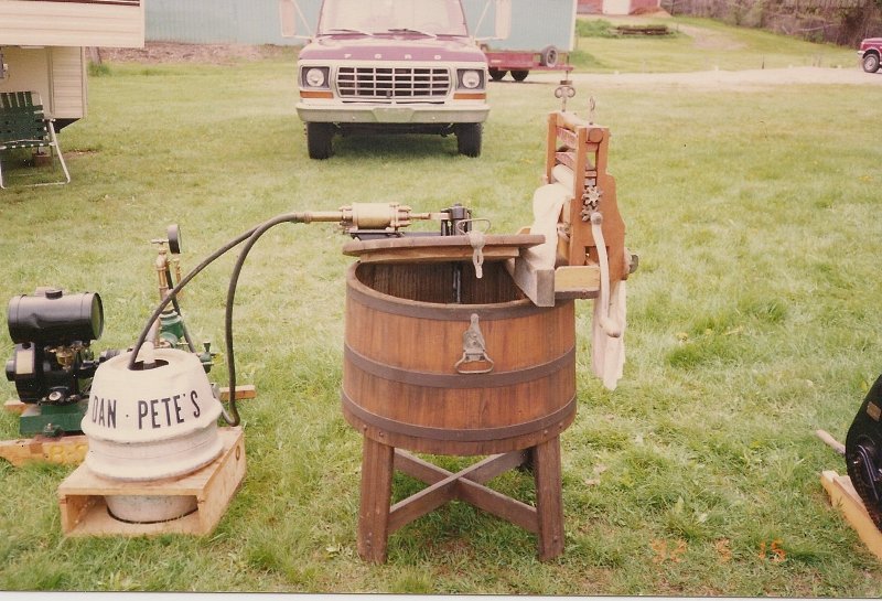 hand wash tub converted with a motor