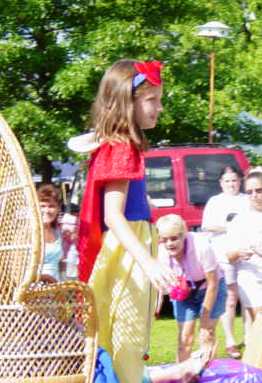 child dressed as  Snow White