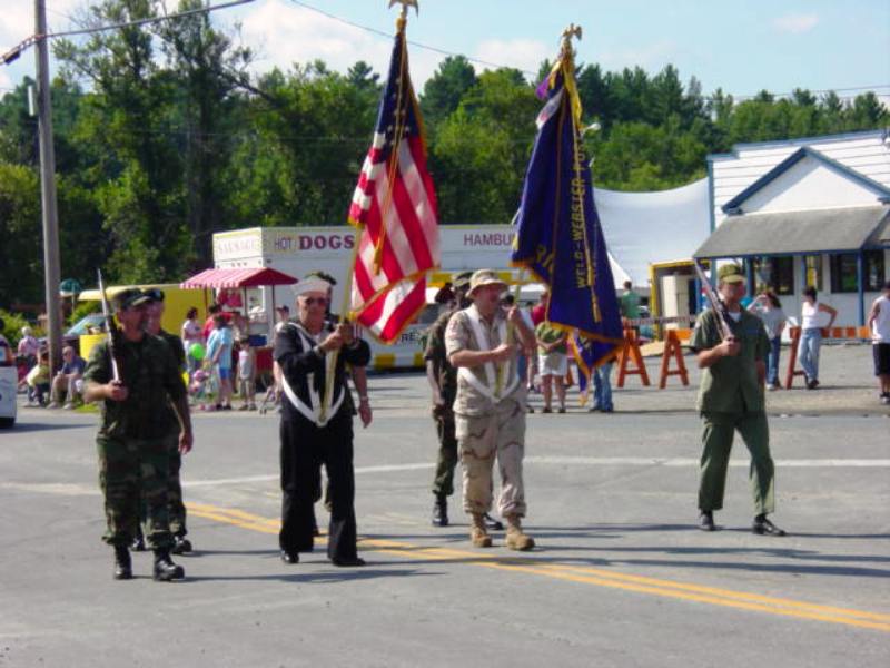 colorguard leading parade