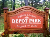 Dedication of Reginald E. Barney Depot Park