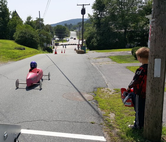 long view of soap box derby track